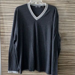 Charcoal grey cashmere sweater